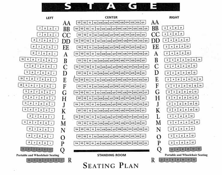 Gateway Playhouse Seating Chart